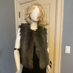 Faux fur vest